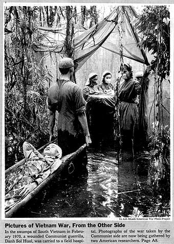 An image of a hospital in a swamp in Vietnam