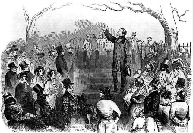 Wendell Phillips speaking about Thomas Sims